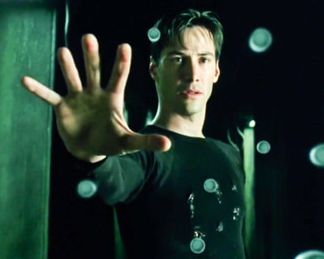 Keanu Reeves in the 1999 film The Matrix.