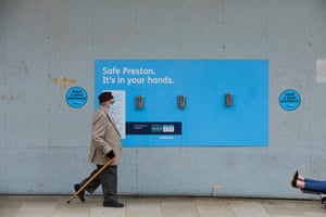 6 August – The city centre in Preston which is facing a fresh lockdown