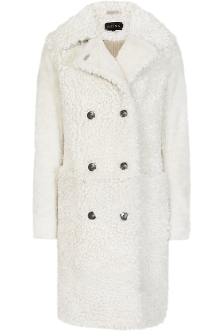 High-street brand Reiss’s Clemi shearling coat is on sale for £1,295.