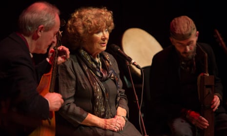Resplendent melancholy … Shirley Collins on stage at City Halls, Glasgow.