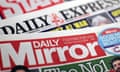 Daily Mirror and Daily Express