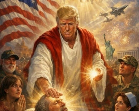 AI-generated image of Donald Trump as posted to his Truth Social account