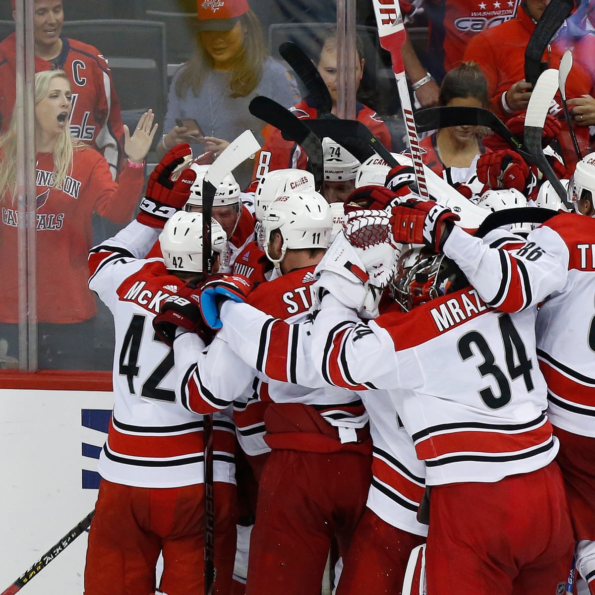 Defending Champs Caps Crash Out Of Nhl Playoffs As Every Top Seed Falls Nhl The Guardian Washingotn Capitals Stanley Cup 2022 Design