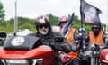 Hairy Biker Si King at the National Motorcycle Museum in Solihull, as he and thousands of others ride from London to Barrow.
