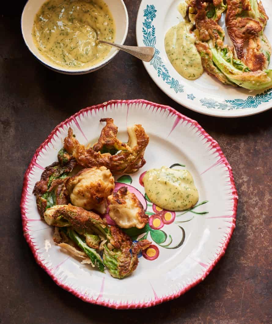 Olia Hercules’ cauliflower fritters.