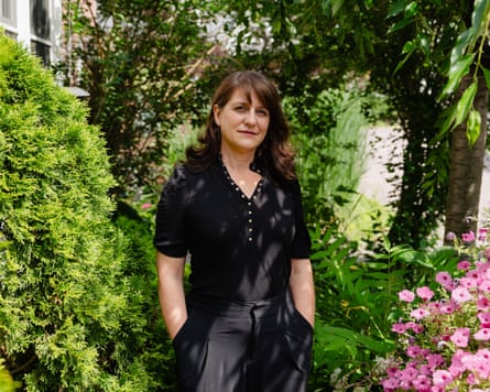 Laura Grego in her garden