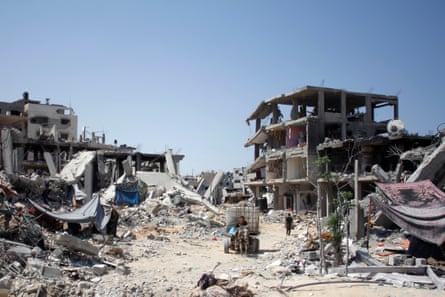 Gaza destroyed by bombing