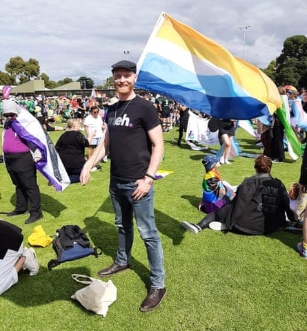 Michael Lasseter, at a pride celebration
