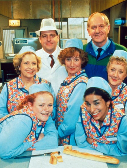 ‘A herculean effort’ … in dinnerladies with Andrew Dunn and Duncan Preston, back, and Shobna Gulati, bottom right.