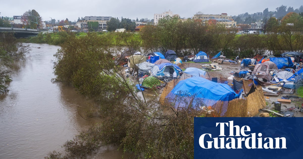 ‘Like a nightmare’: images show storm’s toll on California homeless community