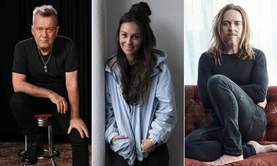 Composite image of Jimmy Barnes, Amy Shark and Tim Minchin