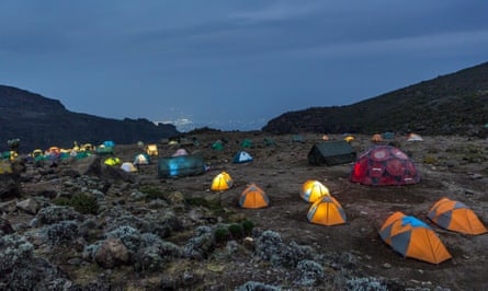 Camp on Lemosho Route, Tanzania, Kilimanjaro,