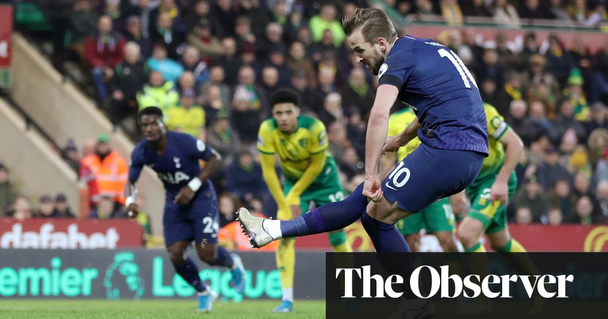 Harry Kane rescues point for Spurs at Norwich after Aurier’s farcical own goal