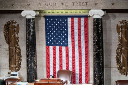 The seat for speaker of the House remains empty after a failed third ballot to elect a new speaker at the US Capitol on Friday.