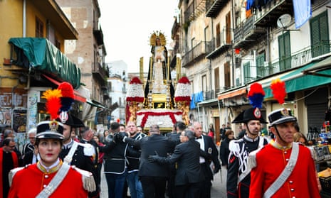 A Marian procession in Palermo in 2019.