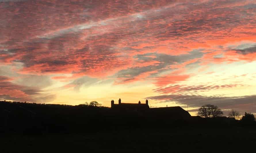 Sunset at The Manor Farm, Inkpen