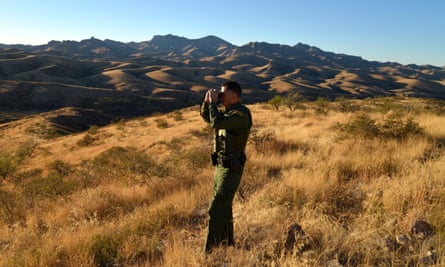 Border Patrol agent Vicente Paco, about 20 miles northwest of Nogales, Arizona.