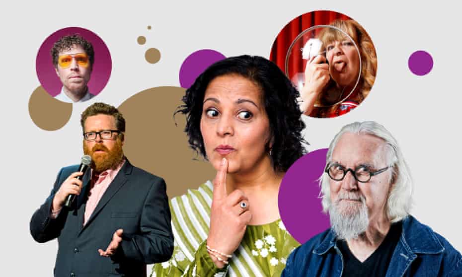 From left; Richard Brown, Frankie Boyle, Lubna Kerr, Janey Godley, Billy Connolly.