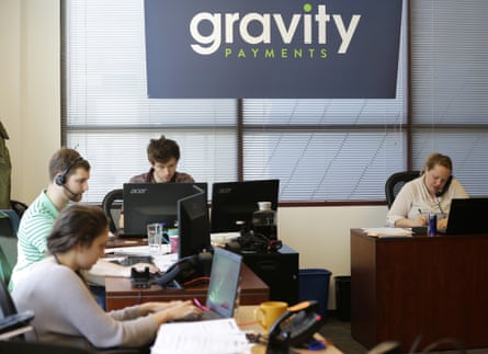 Sales representatives at Gravity Payments.