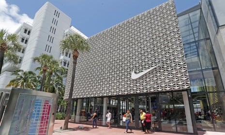 A Nike store in Miami Beach, Florida. Nike officials declined to comment on the lawsuit. 