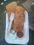 Chilli cheese dosa at Glastonbury