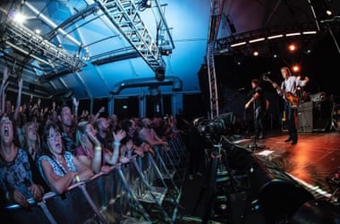 Paul McCartney plays at Cheese and Grain in Frome last month.