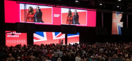 Keir Starmer and his wife Victoria at the 2024 Labour party conference in Liverpool.