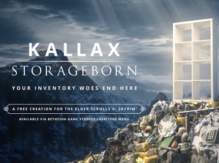 Kallax Storageborn, Ikea’s mod for The Elder Scrolls V: Skyrim.