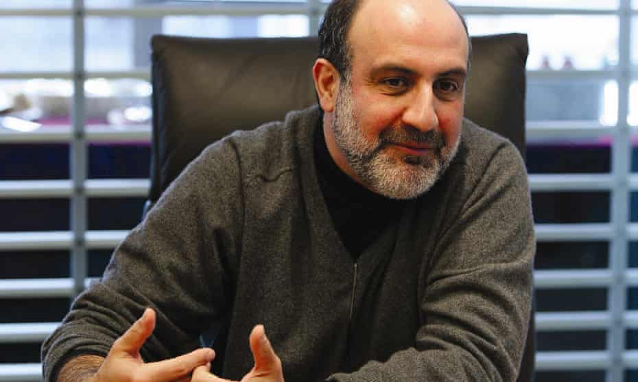 Nassim Nicholas Taleb … the big-faced festival messiah you’d follow into a river until the drugs wore off.