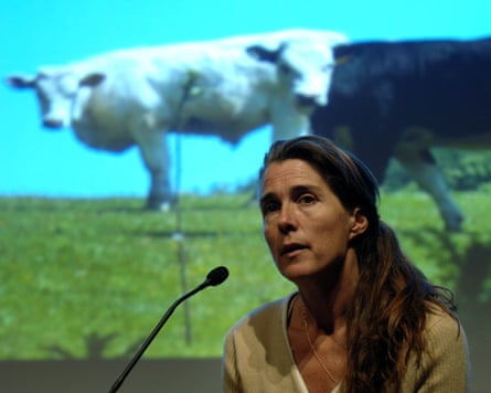 The Guardian Hay Festival 2007, day three Molly Dineen, filmaker, during her talk o Hay-On-Wye