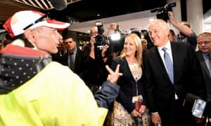 Malcolm Turnbull and Fiona Scott in western Sydney