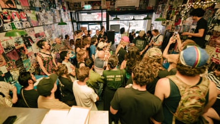 A concert at Lazy Thinking in Dulwich Hill, Sydney