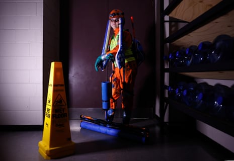 Grizzco worker from the video game Splatoon