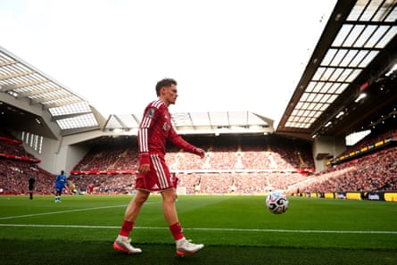Wirtz playing for Liverpool