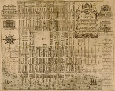 Michael Hay’s map of Kingston from 1740.