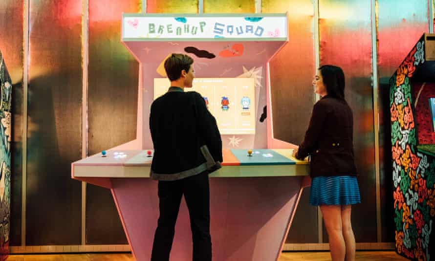 Breakup Squad, a game where players work together to keep a friend away from their ex at a party, is featured at the V&A.