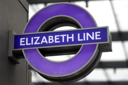 Elizabeth line sign