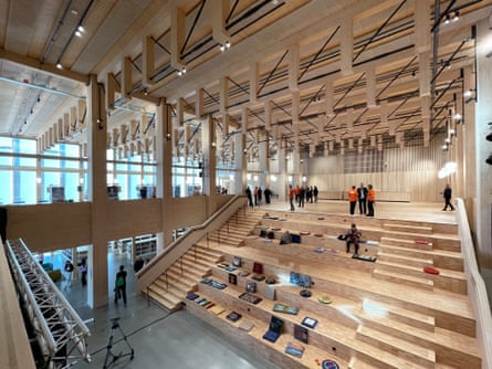 Timber tour de force … the auditorium.