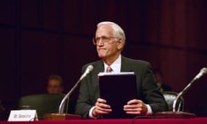 William Sessions testifies on Capitol Hill in 1995.