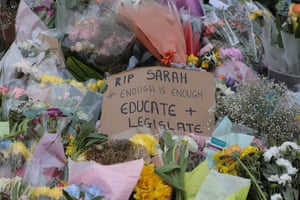 The Sarah Everard memorial on Clapham Common