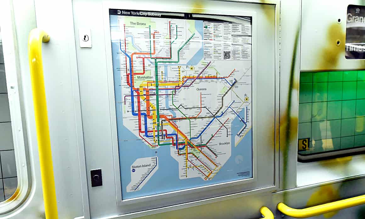 The new New York City subway map.