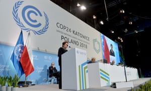 Patricia Espinosa, executive secretary of the climate change secretariat addressing the COP24 climate change summit in Katowice, Poland, on Tuesday.