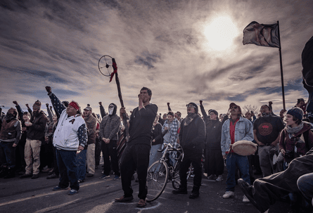 Matt Hamon dakota access pipeline protest