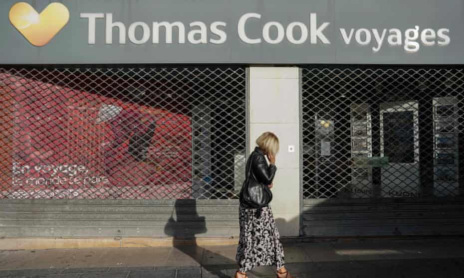 closed thomas cook shop in september 2019