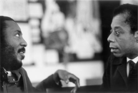 He charmed his way in … Dick Gregory and James Baldwin in Baldwin’s Nigger (1968).