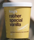 Foxy’s Rather Special vanilla ice-cream.