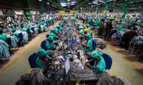 Workers at a garment factory in Gazipur, Bangladesh