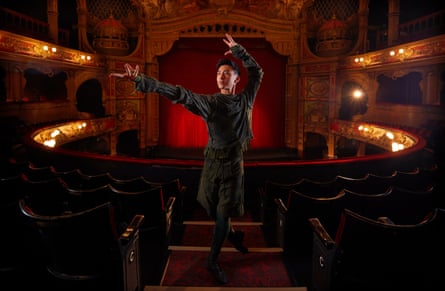 Dancer Matthew Koon as Merlin, photographed at Hackney Empire, November 2020