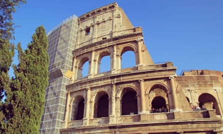 Monumental achievement: renovation of the Colosseum in Rome.