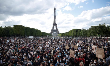 An anti-racism rally in Paris earlier this year.